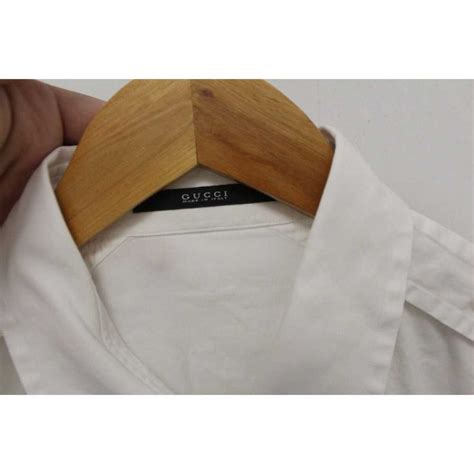 white gucci shirt mens|Gucci button up shirt men.